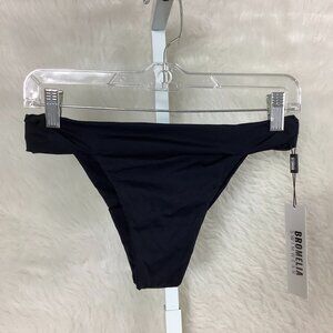 Bromelia Black Fernanda Midnight Bikini Bottom M NWT